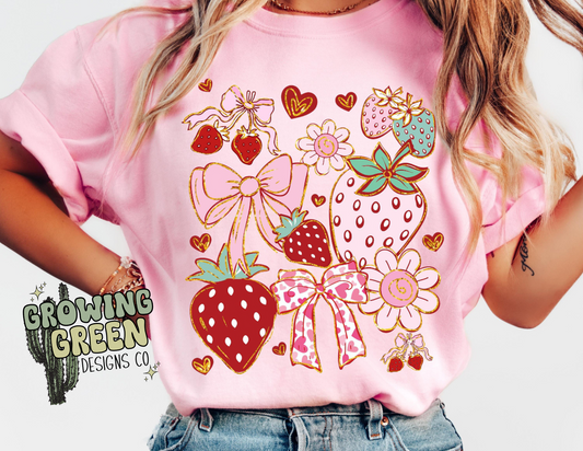 Strawberry Coquette Collage