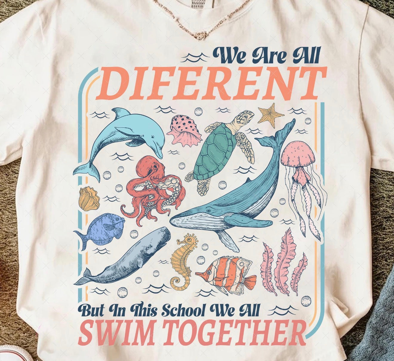 We are all different but in this school we all swim together