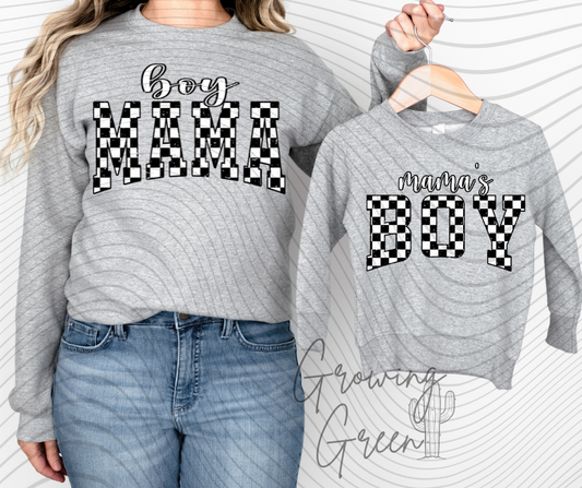 Boy Mama Checkered