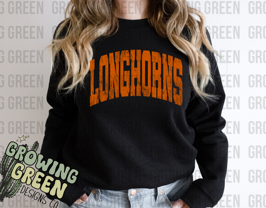 Longhorns Block Letters