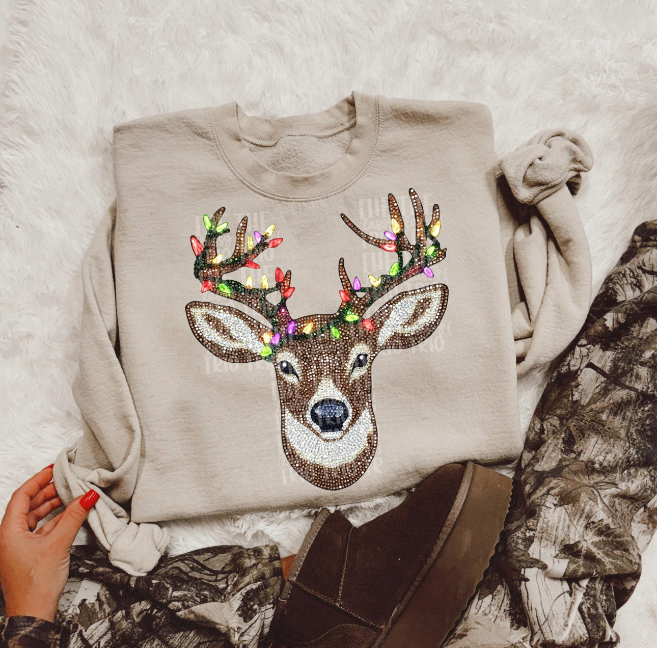 Deer Faux Sequins