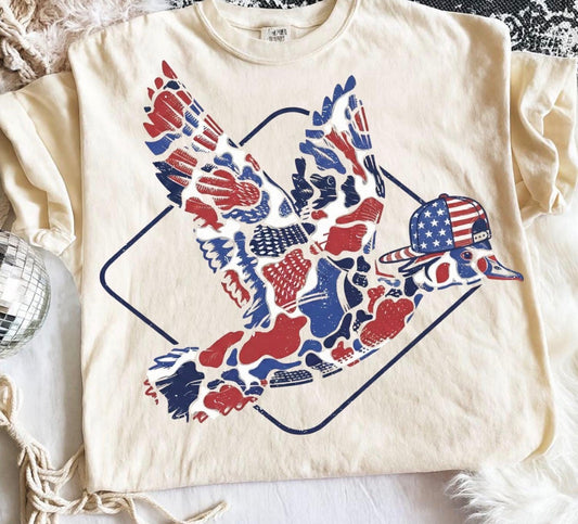 Patriotic Camo Duck