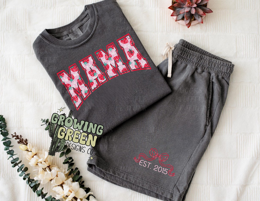 Mama Strawberry Short Set