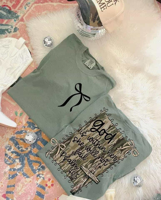 God is within her camo