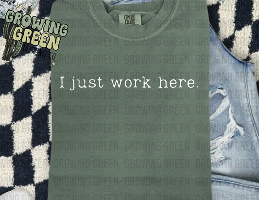 I just work here.