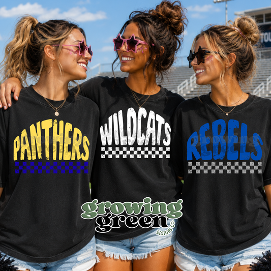 Checkered- ANY MASCOT