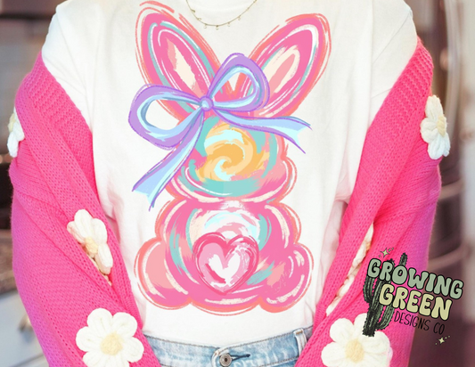 Pink Bunny with Bow