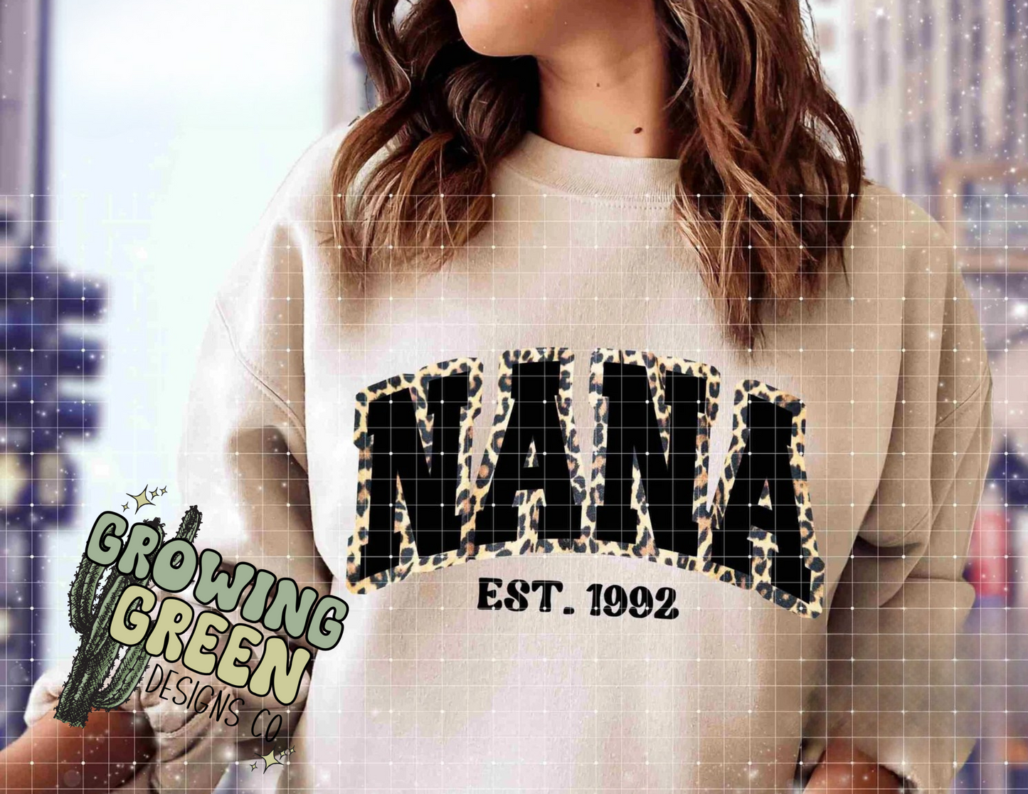 Mama/Nana/Gigi Leopard CUSTOM