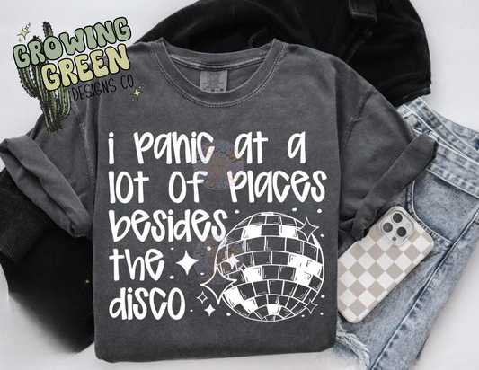 I panic at a lot of places