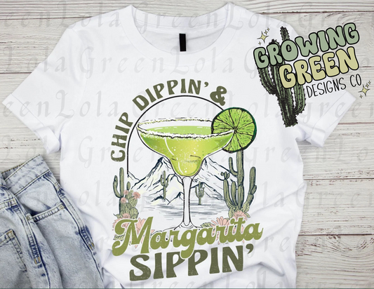 Chip Dippin' Margarita Sippin'