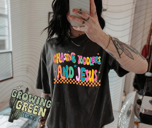 Chasing Toddlers and Jesus Colorful