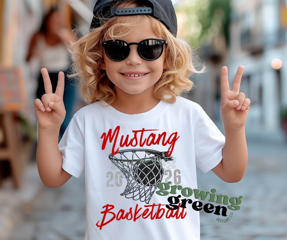 2026 Distressed Basketball - ANY MASCOT