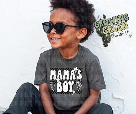 Mamas Boy Black and White Rocker