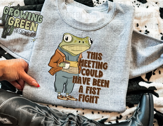 This Meeting Could Have Been A Fist Fight