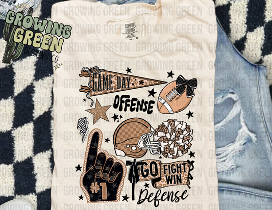 Game Day Collage Leopard