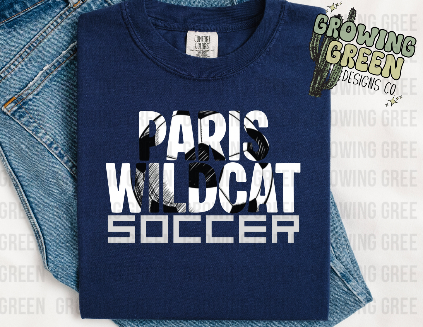 Distressed Spirit Soccer - ANY SCHOOL