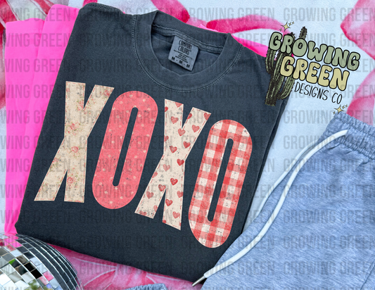 XOXO Faux Stitched