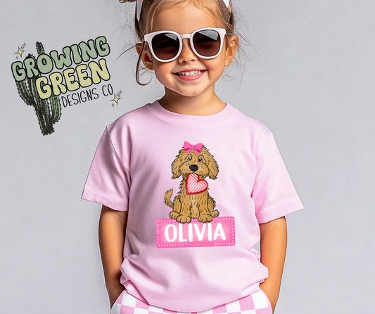 Dog Personalized Valentine - CUSTOM