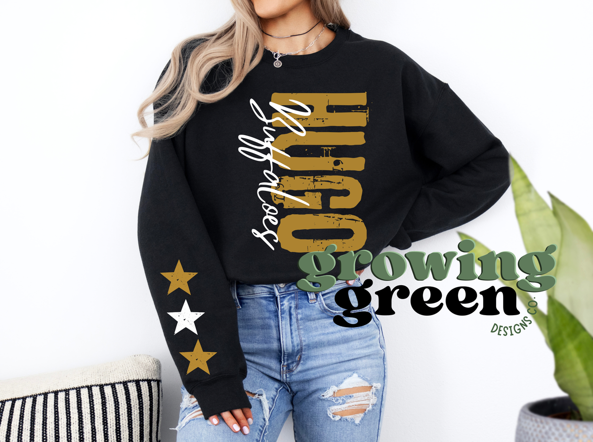 Spirit Distressed Vertical Sweatshirt - CUSTOM