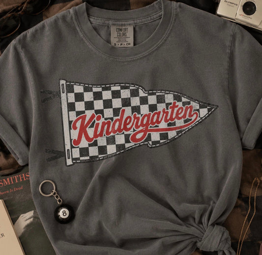 Checkered Retro Pennant PreK- 5th