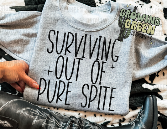 Surviving out of pure spite