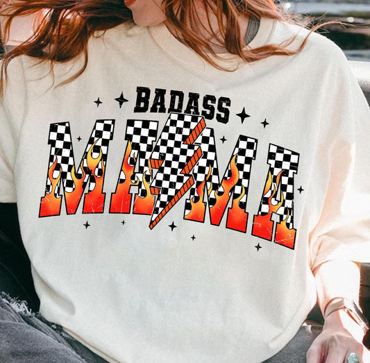 Badass mama fire/checker