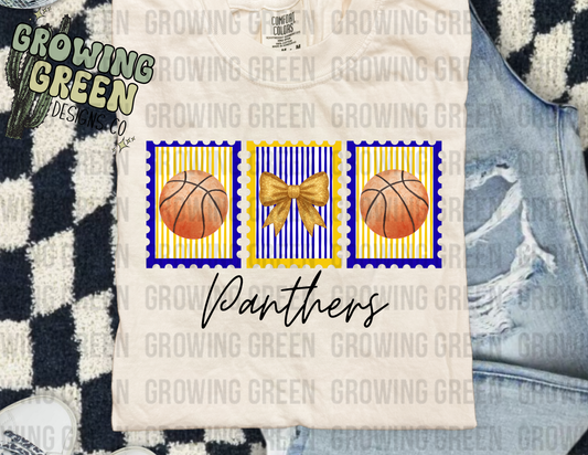 Spirit Basketball Stamps - ANY MASCOT