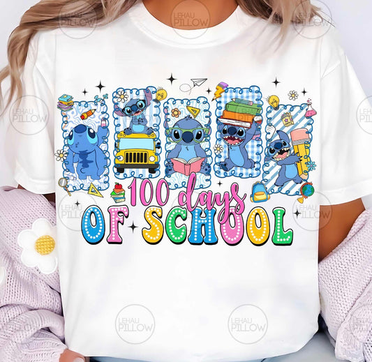 100 days of school blue guy