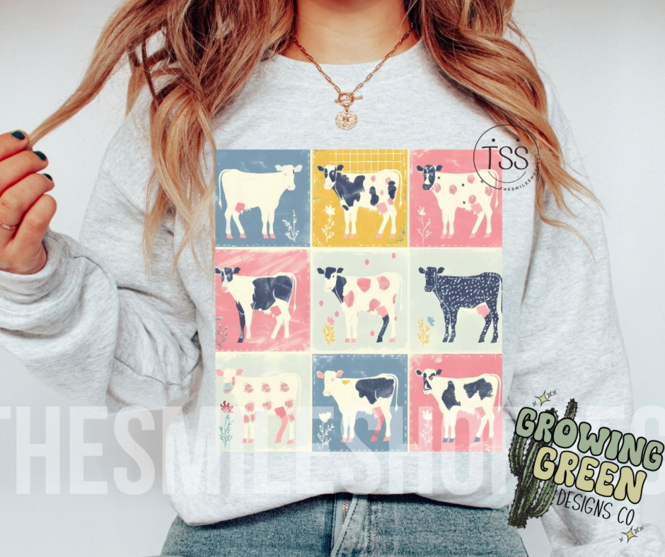 Cow Spring Collage