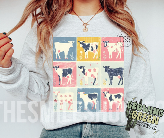 Cow Spring Collage