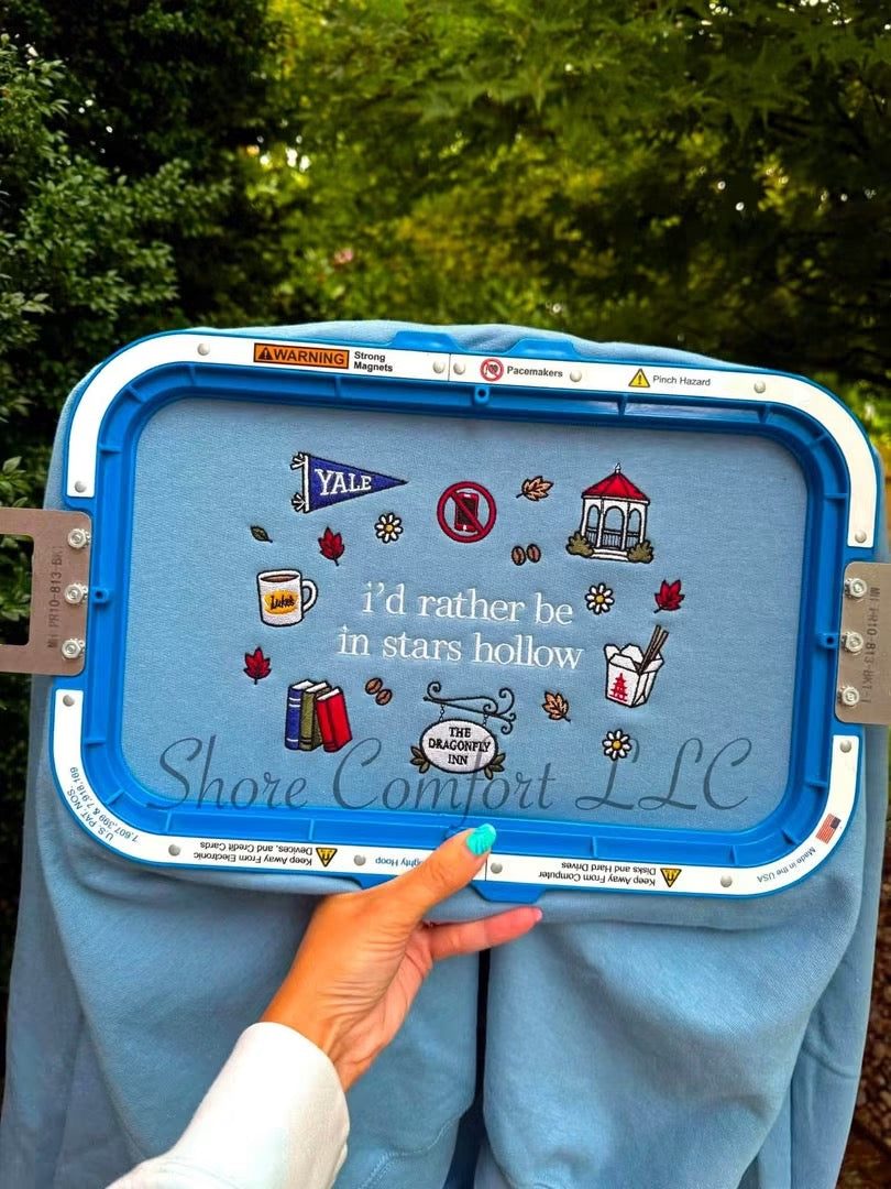 I’d Rather Be … Embroidered
