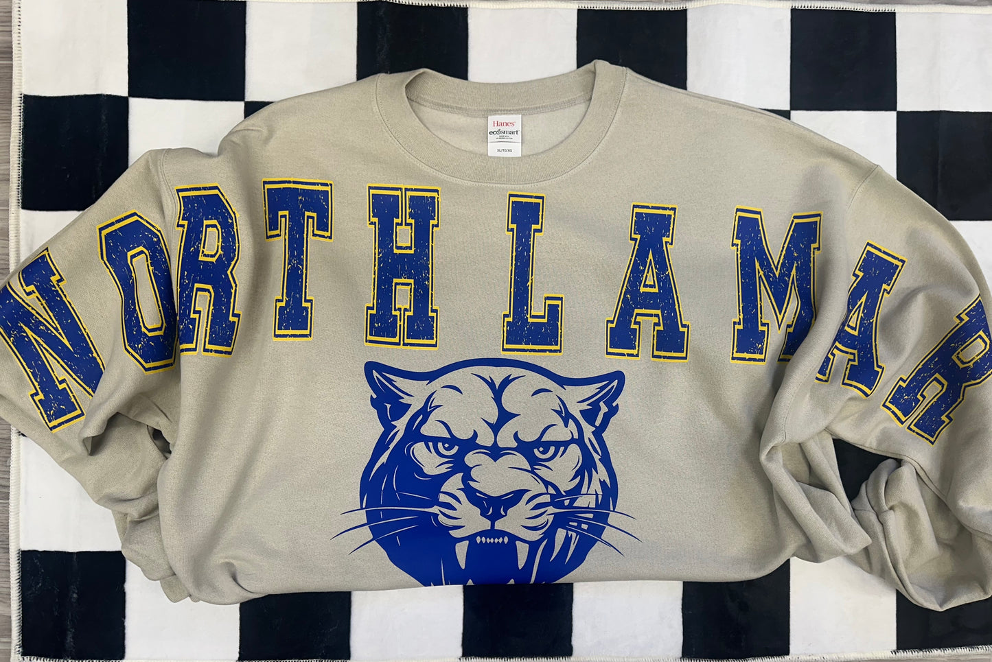 School Sleeve Mascot Sweatshirt - ANY MASCOT