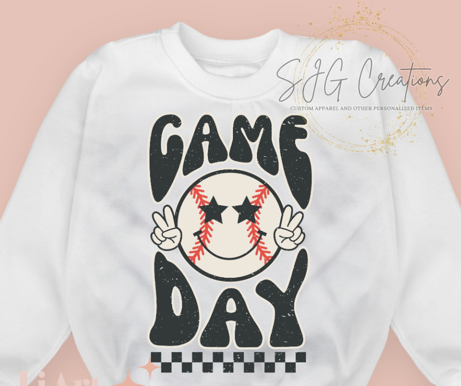 Game Day Baseball Smiley