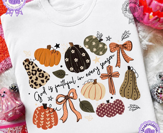 God Is Faithful Pumpkins Collage