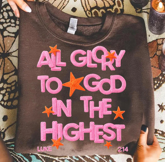 All Glory To God Faux Yarn