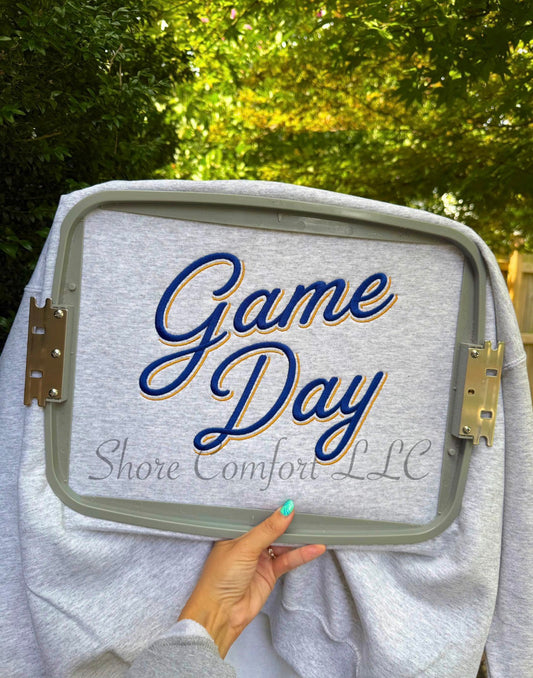 Game Day Embroidered - ANY Colors