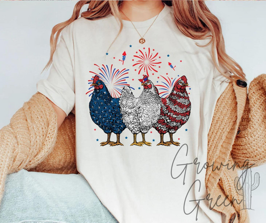 Patriotic Chickens