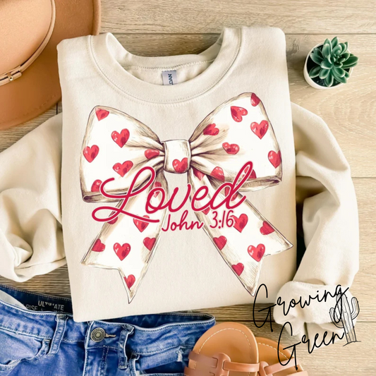 Loved John 3:16 Coquette Hearts