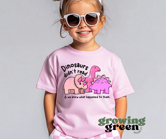 Dinosaurs didn’t read Pink