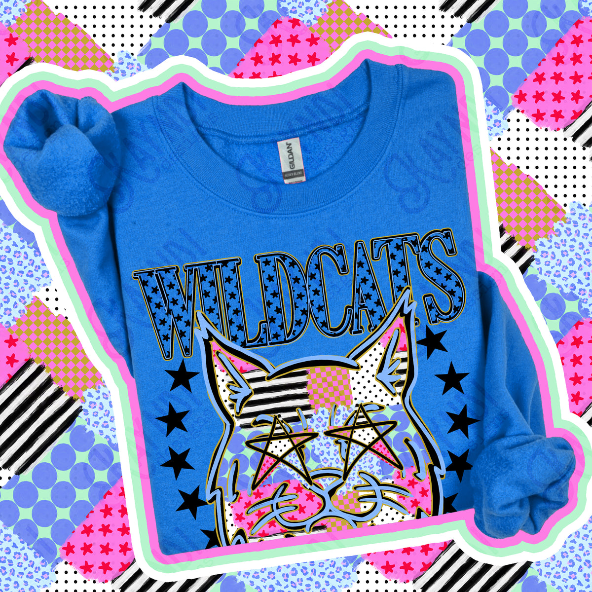 Patchwork Varsity Stars Mascot
