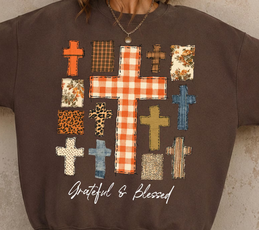 Grateful and Blessed Patch Collage
