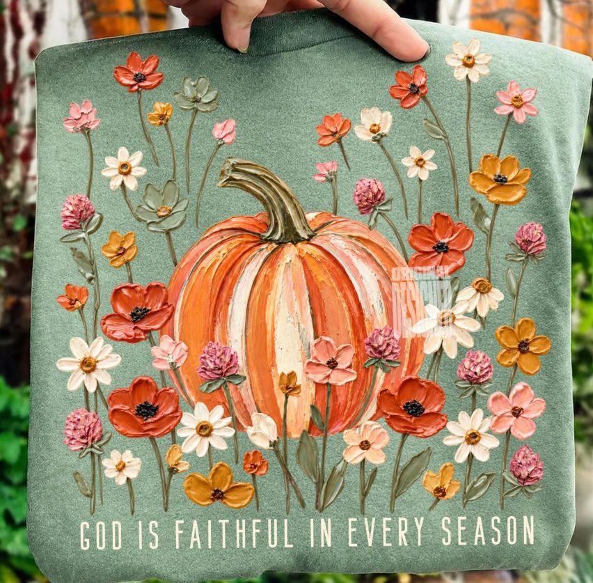 God Is Faithful In Every Season Faux Paint