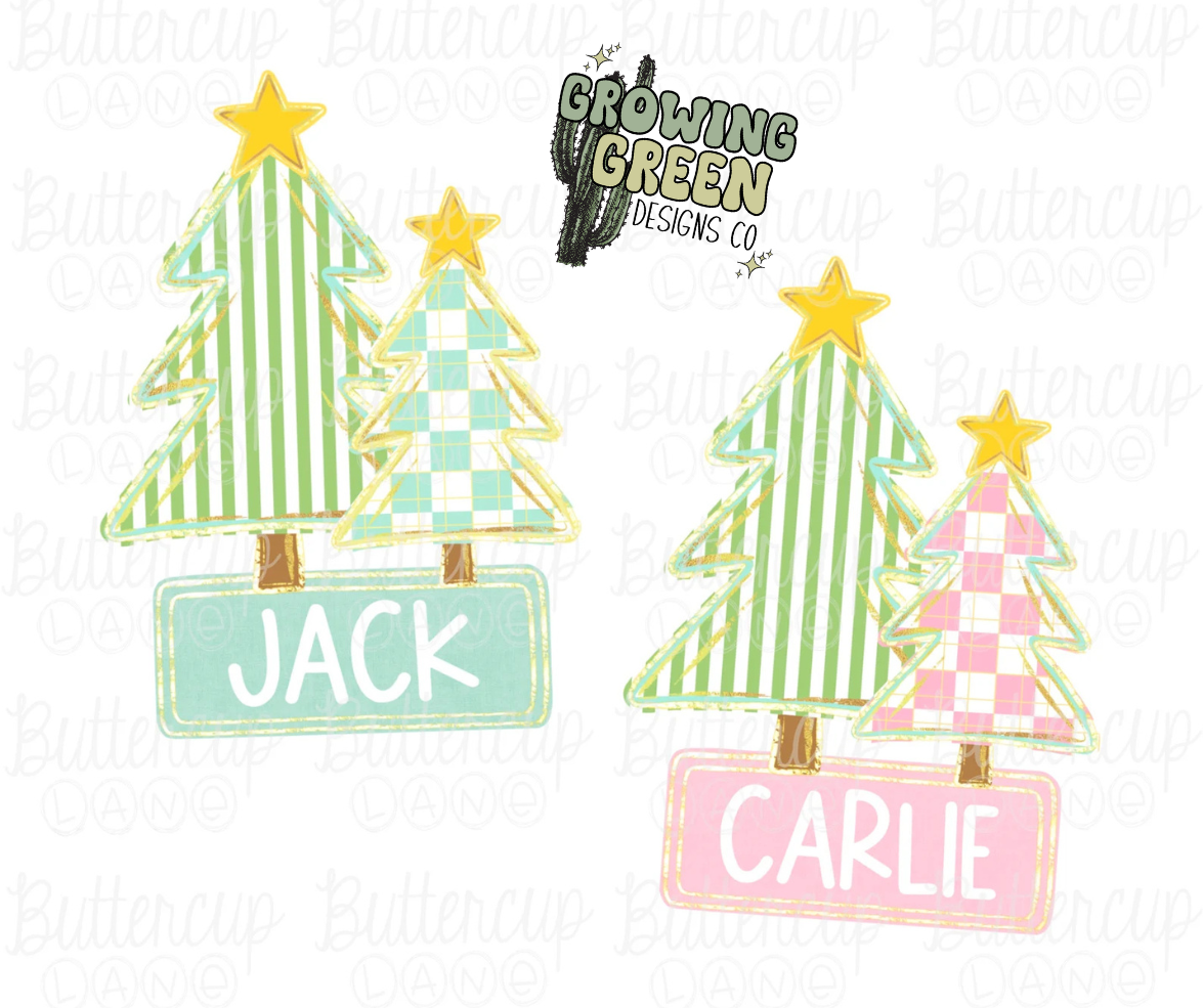 Christmas Name Labels