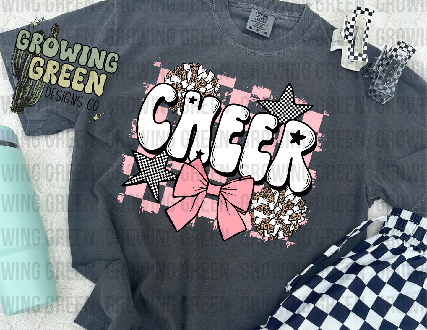 Cheer Checkered Floral