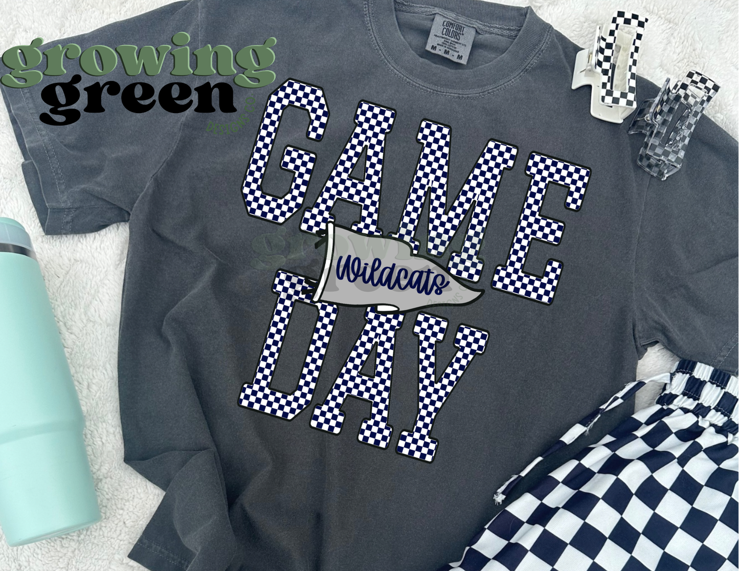 Game Day Checkered - ANY MASCOT