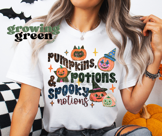 Pumpkins, Potions and Spooky Notions