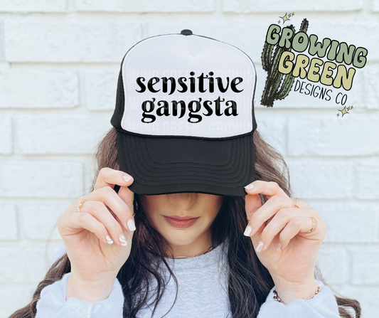 Sensitive Gangsta Trucker Hat