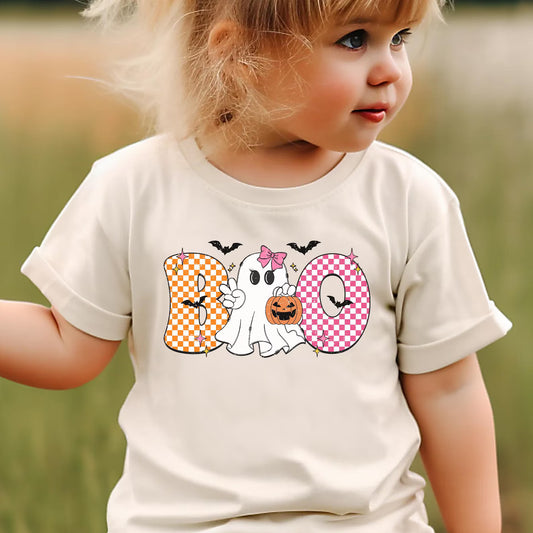 Boo Checkered Pink