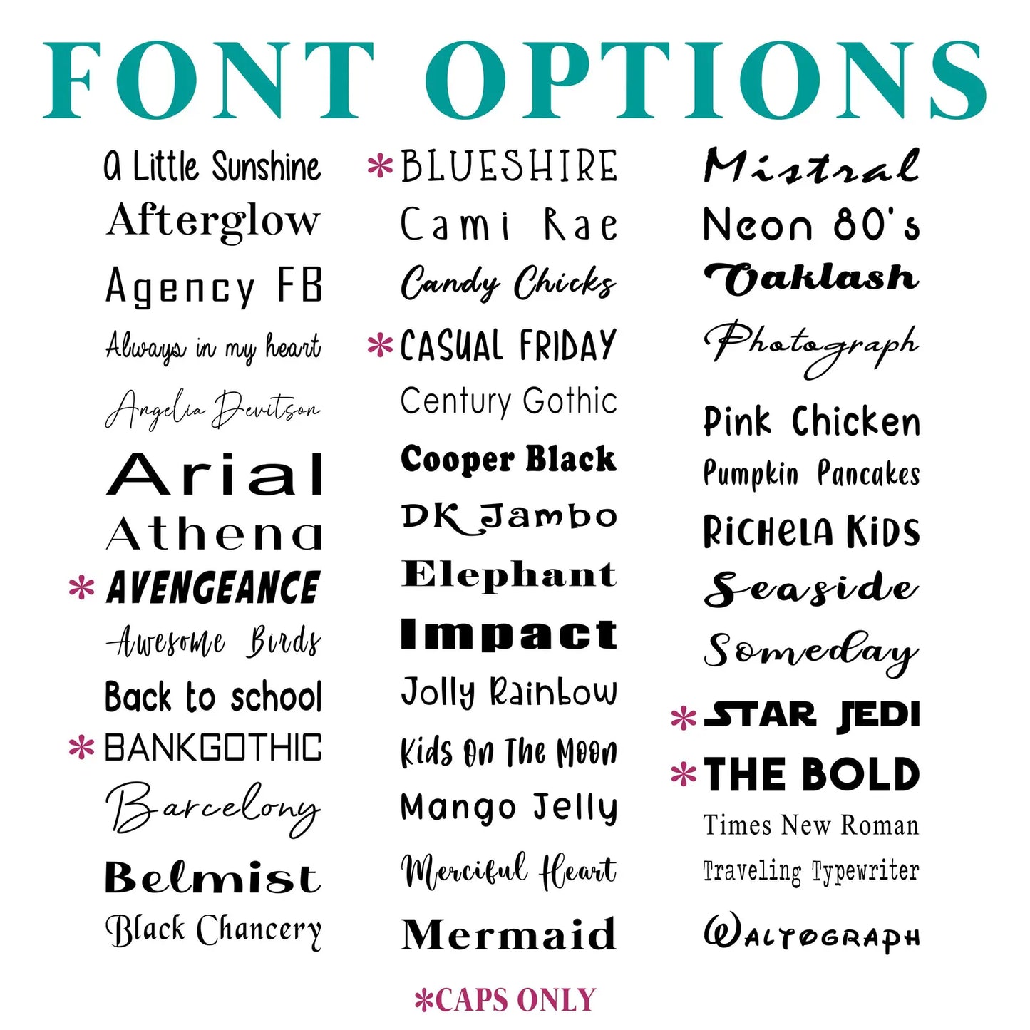 Custom Vinyl Decals