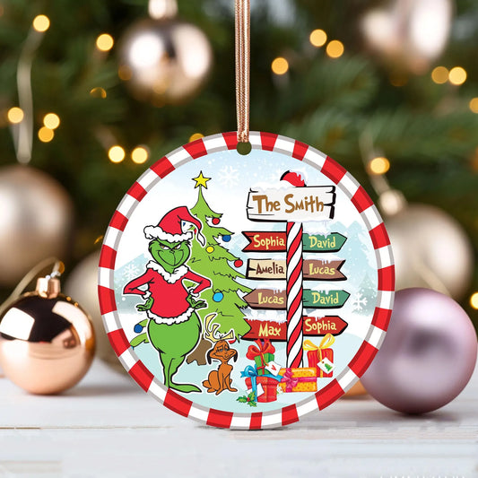 Green Guy Family Ornament